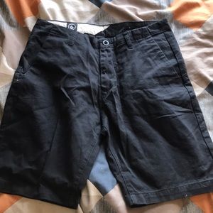 Brand New Volcom black dress shorts